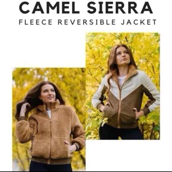 Zyia Camel Sierra Sherpa  Reversible Jacket - Picture 1 of 5